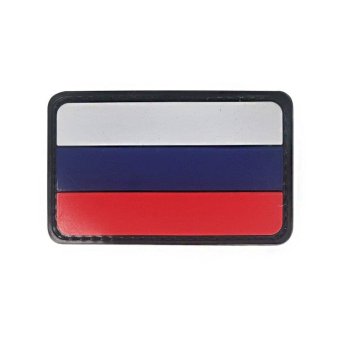 Parche militar bandera rusa en PVC