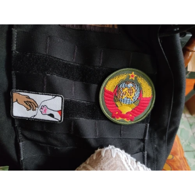 Parche bandera rusa Madre Patria photo review