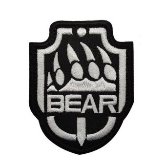 Parche bordado Escape from Tarkov con contorno de oso