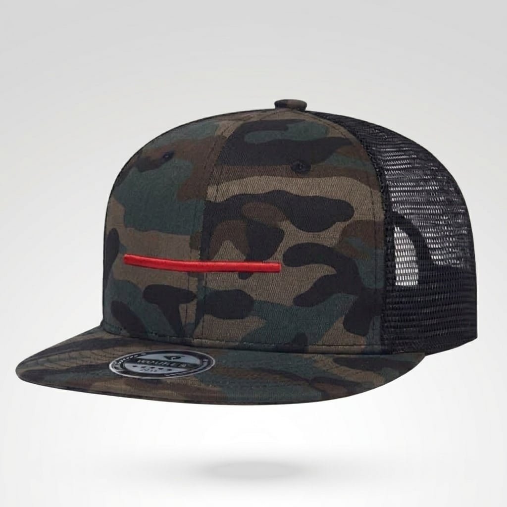 Camo Snapback Red Line – Asian Woodland