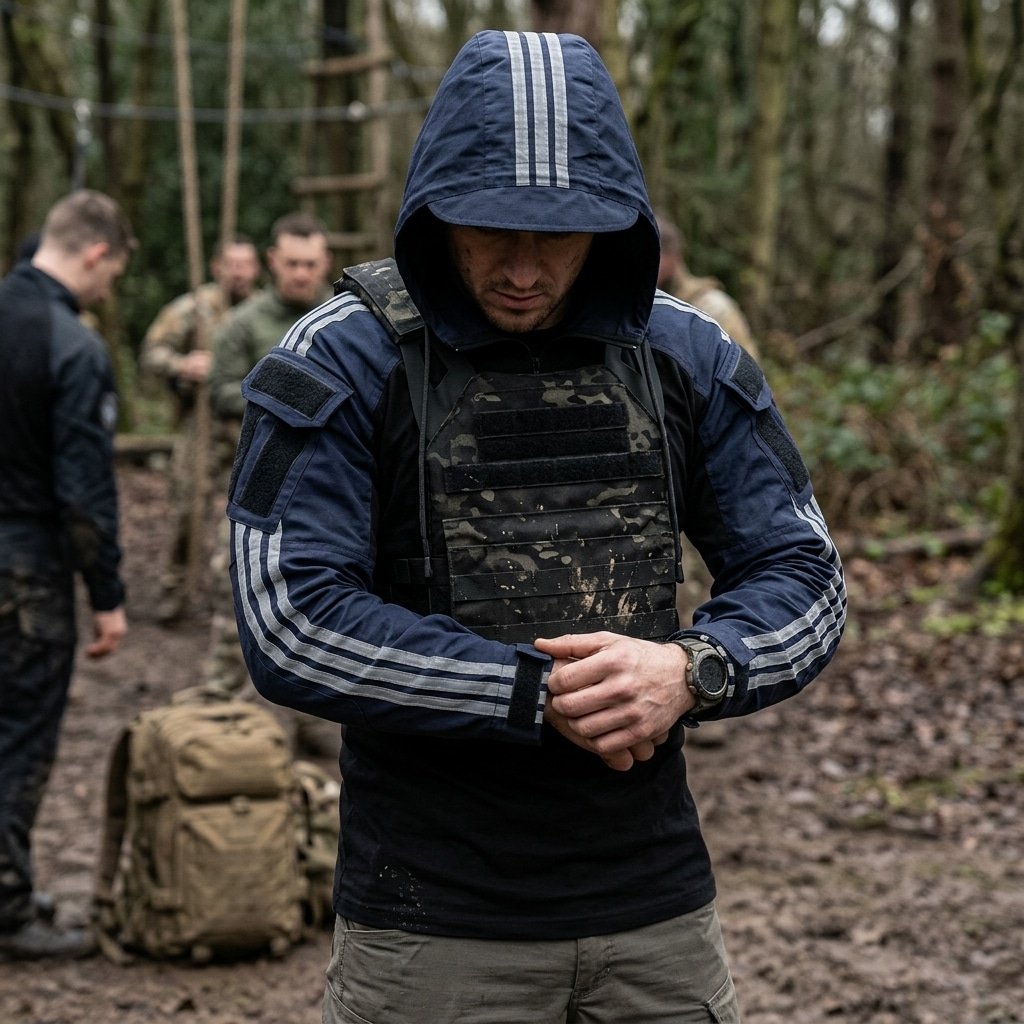 3 bands combat shirt with hood “Gop Tac”