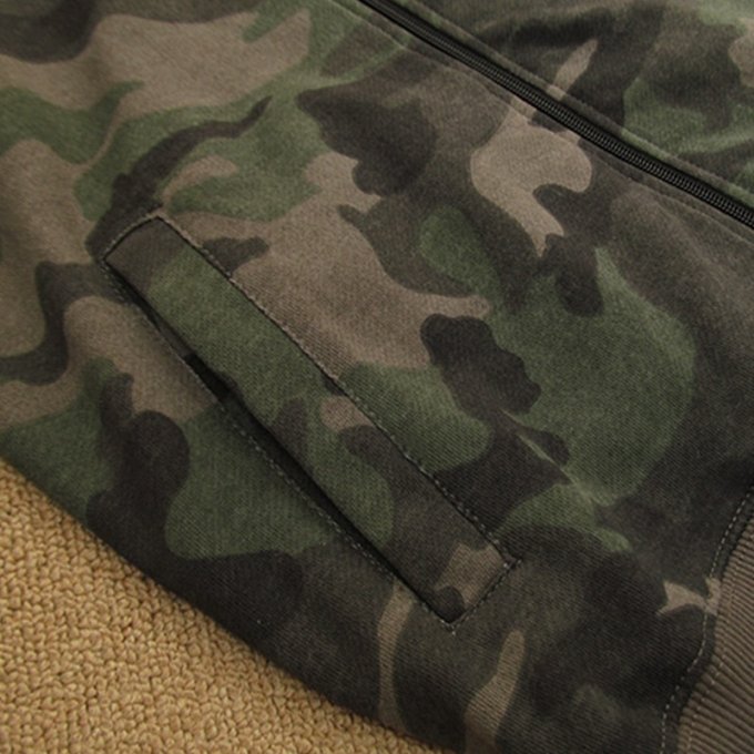 Sudadera con cremallera camuflaje Zamok - Imagen 6