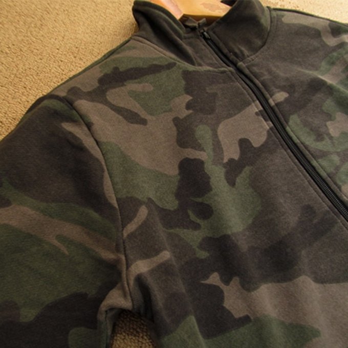 Sudadera con cremallera camuflaje Zamok - Imagen 3