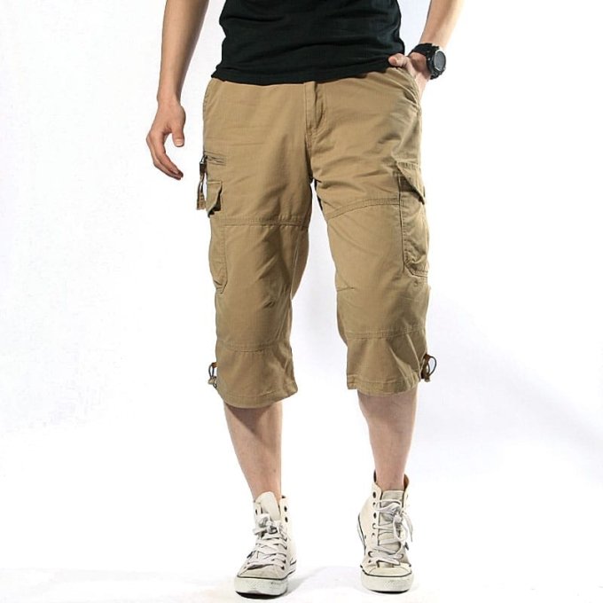 Shorts cargo holgados para hombre