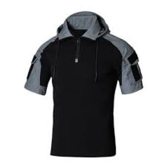 Camiseta de combate Prizrak de manga corta con capucha