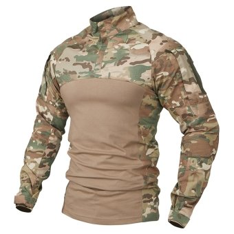 Camisa táctica de combate Multicam mejorada