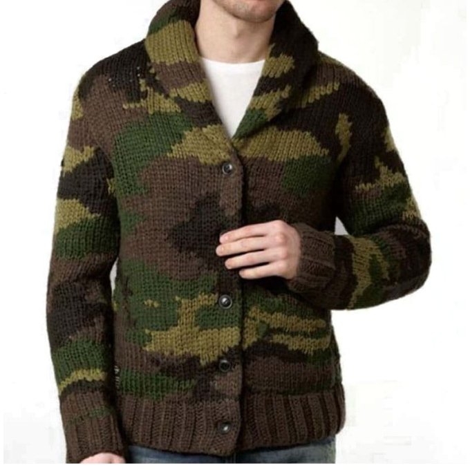 Cárdigan de camuflaje para hombre "Waves" OG
