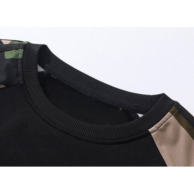 Sudadera camuflaje militar 3 bandas - Imagen 2