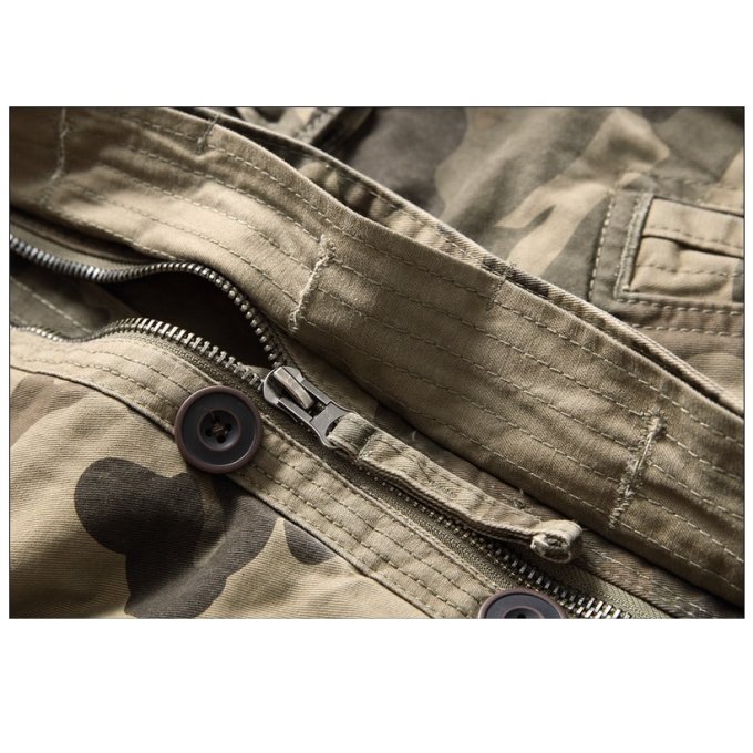 Chaqueta camuflaje militar vintage - Imagen 6