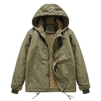 Chaqueta militar vintage con capucha