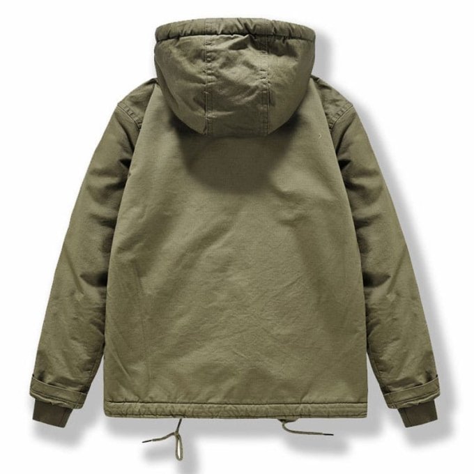 Chaqueta militar vintage con capucha - Imagen 2