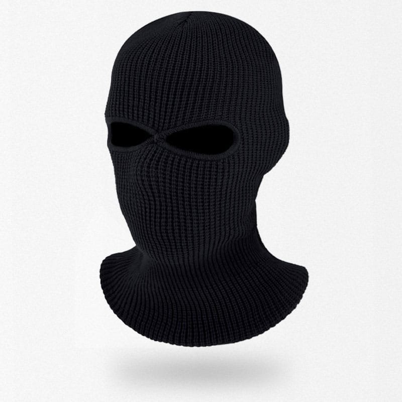 pasamontañas de punto con dos aberturas