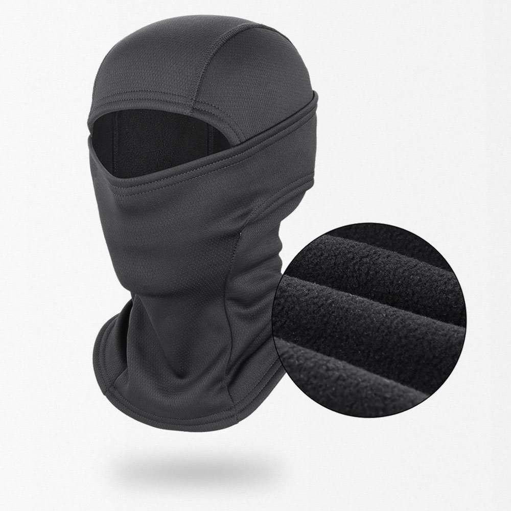 Pasamontañas polar negro "Heat"