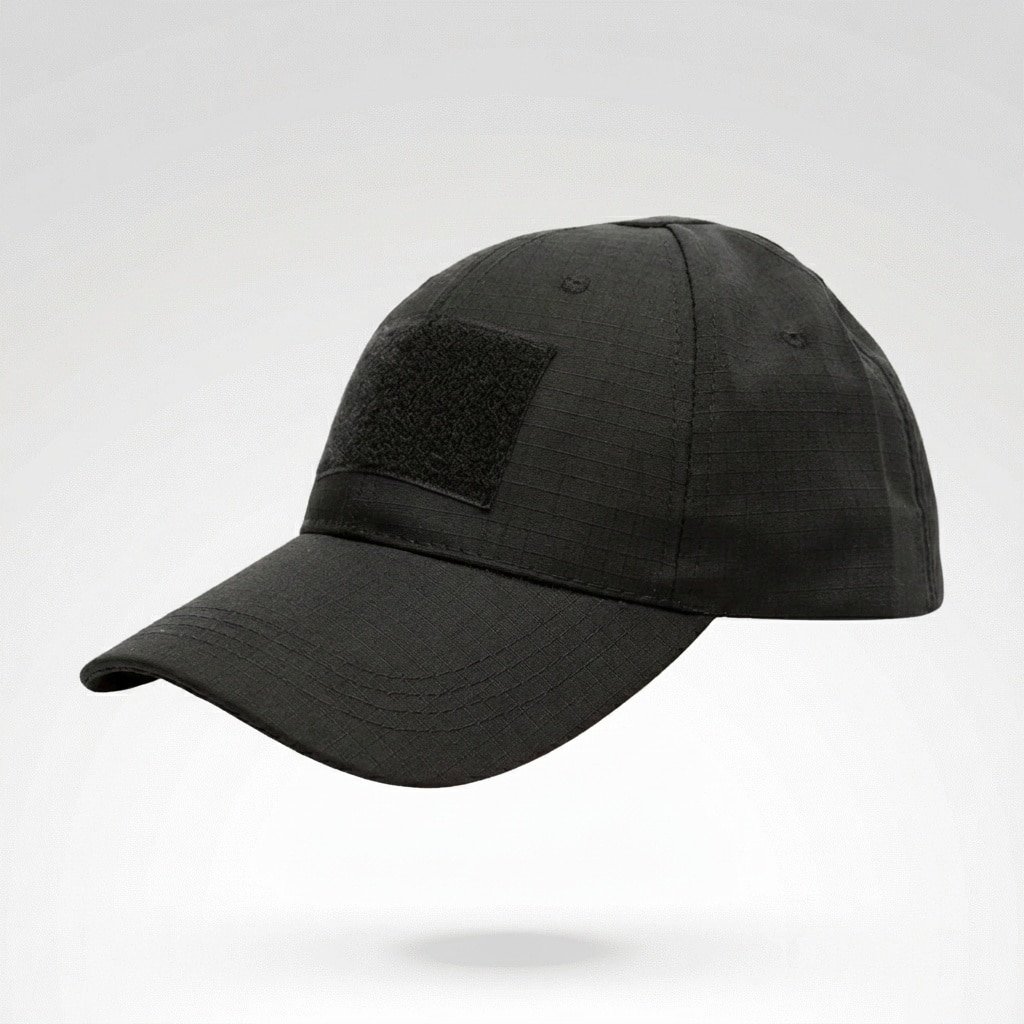 Black tactical cap
