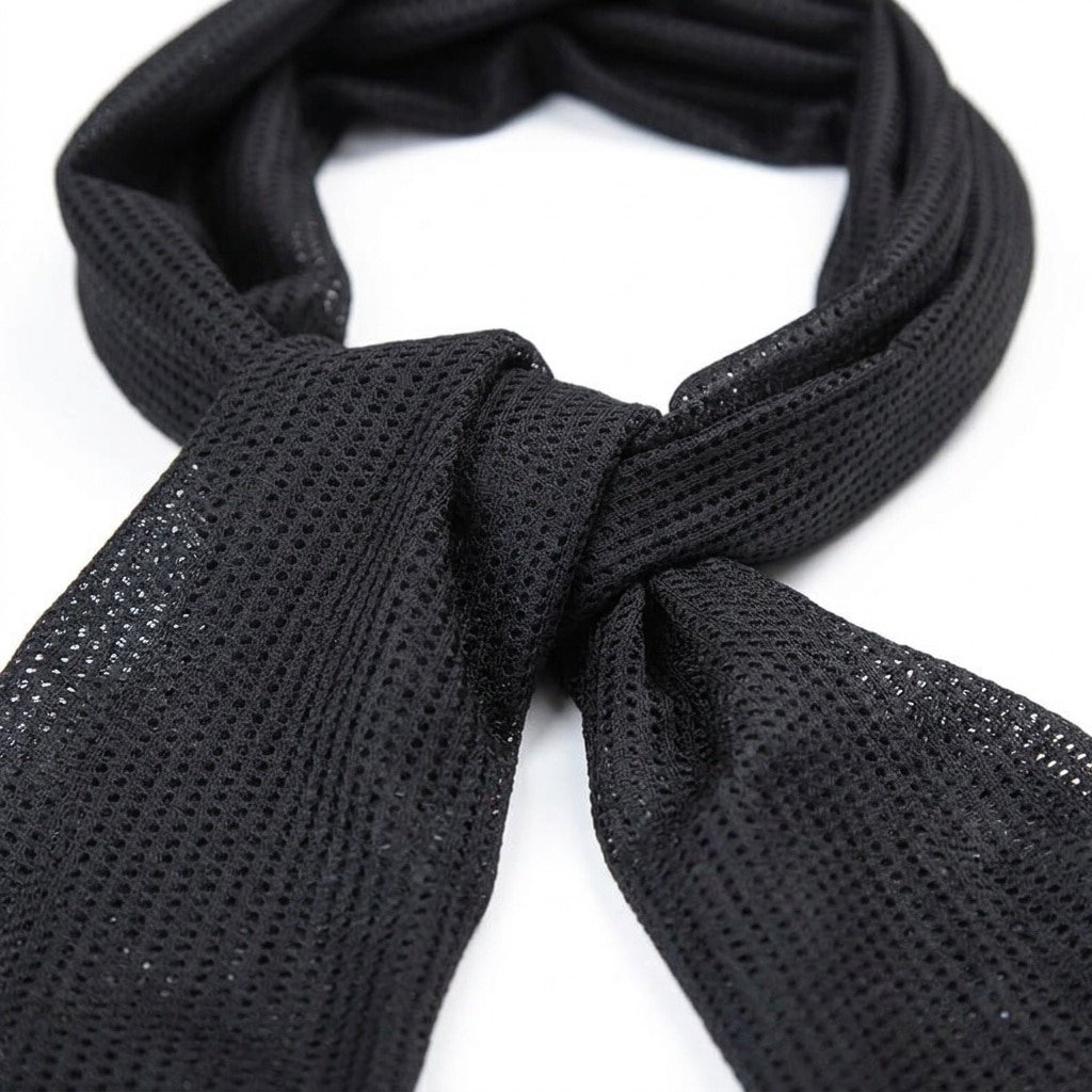 Black tactical scarf