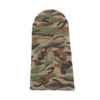 Pasamontañas camuflaje 3 agujeros de punto