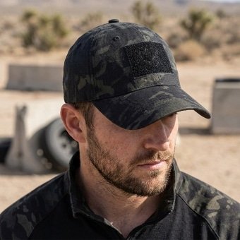 Multicam black baseball cap