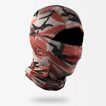 Pasamontañas táctico Modius camuflaje rojo