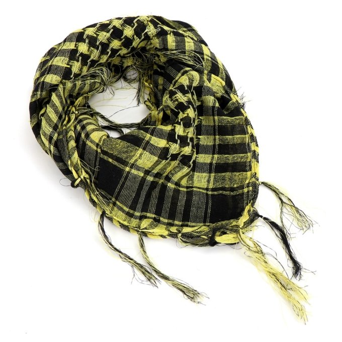 Shemagh amarillo y negro