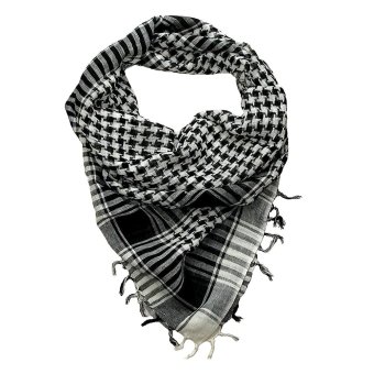 Shemagh blanco y negro