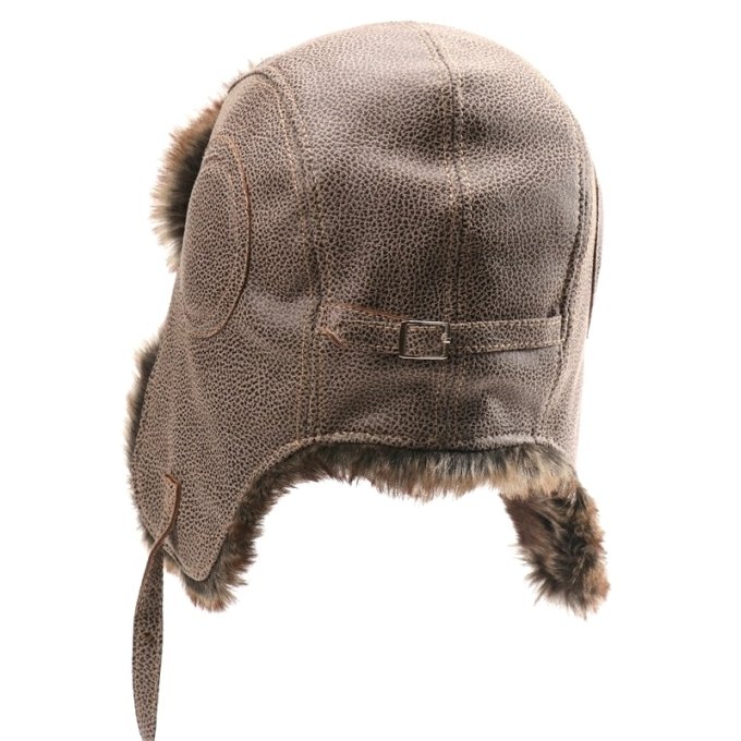 Gorro ruso de cuero para invierno - Imagen 2