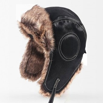 Gorro aviador de cuero