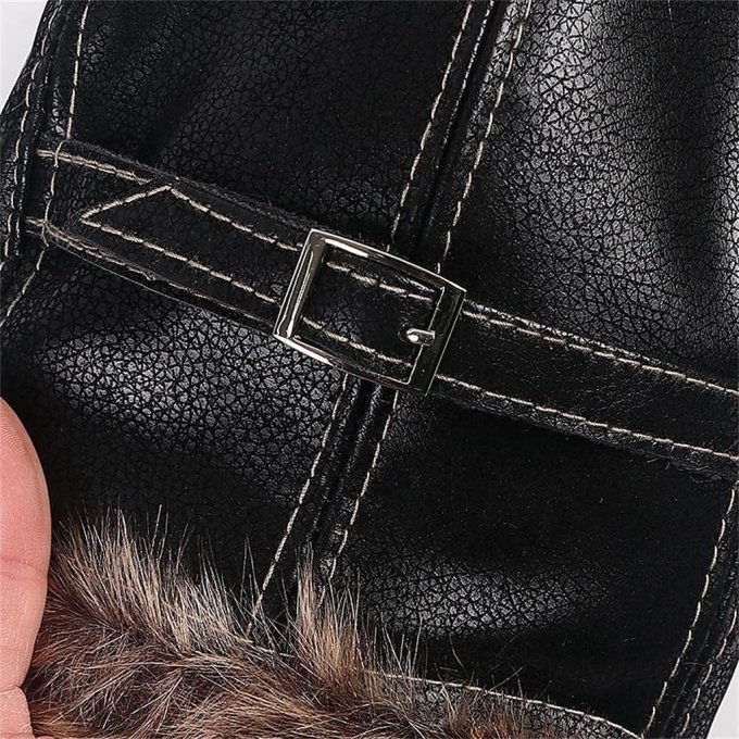 Gorro aviador de cuero - Imagen 4
