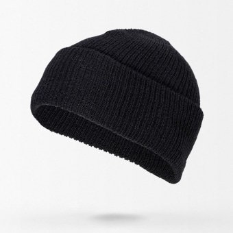 Gorro militar de punto negro