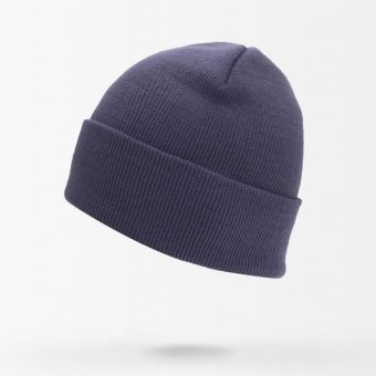 Gorro de punto militar gris