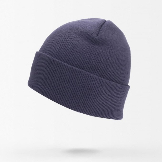 Gorro de punto militar gris