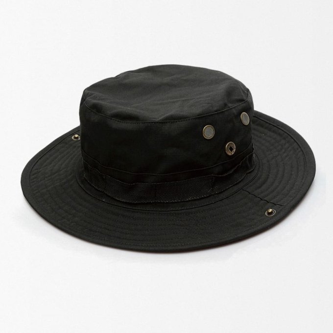 Sombrero boonie militar negro Scout R5