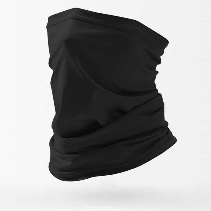 Braga de cuello táctica negra