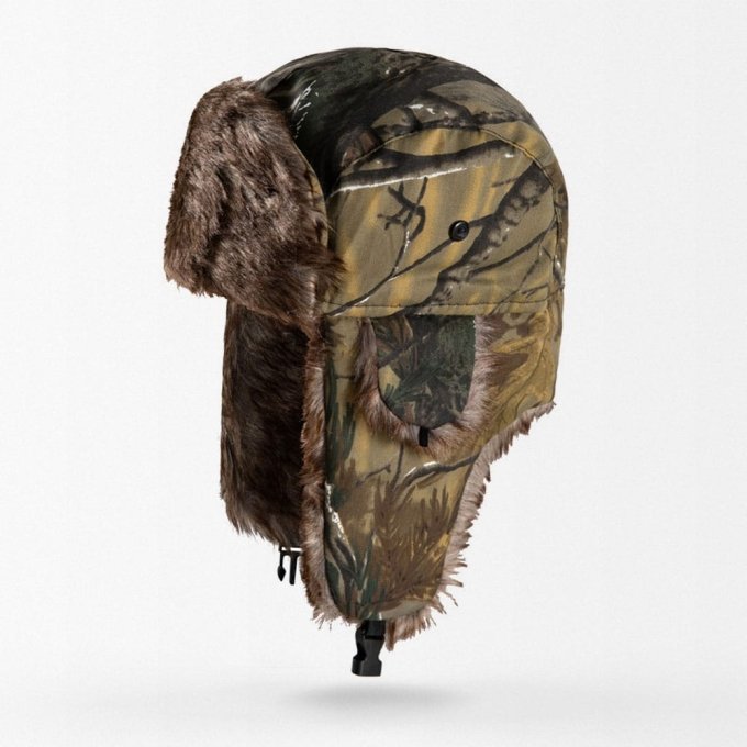 Gorro con orejeras de camuflaje