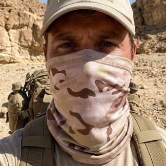 Multicam desert neck gaiter
