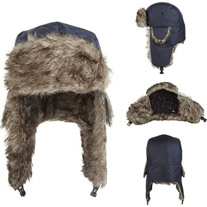 Gorro Trapper Azul Marino - Imagen 2