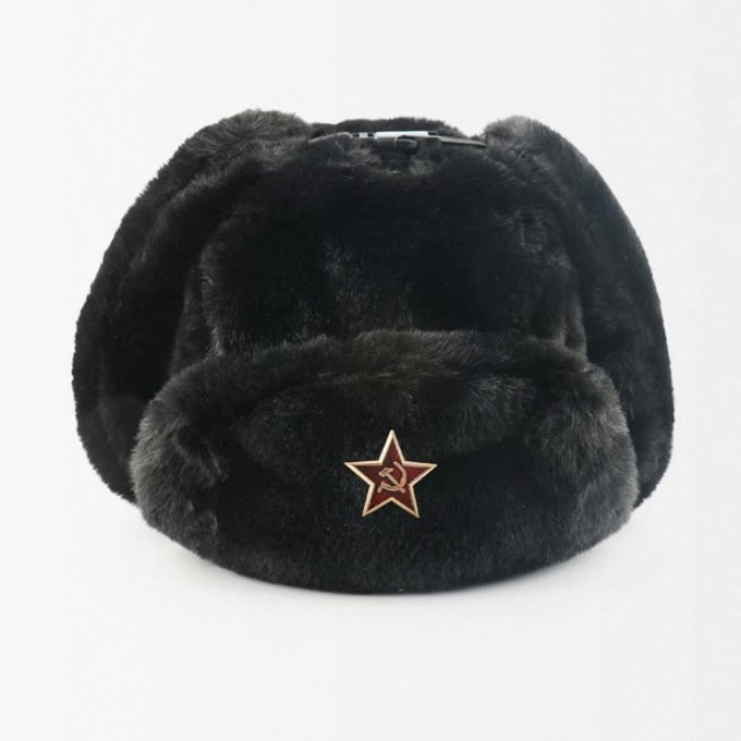 Gorro Ushanka Soviético de Piel