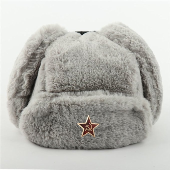 Gorro Ushanka Soviético de Piel - Imagen 5