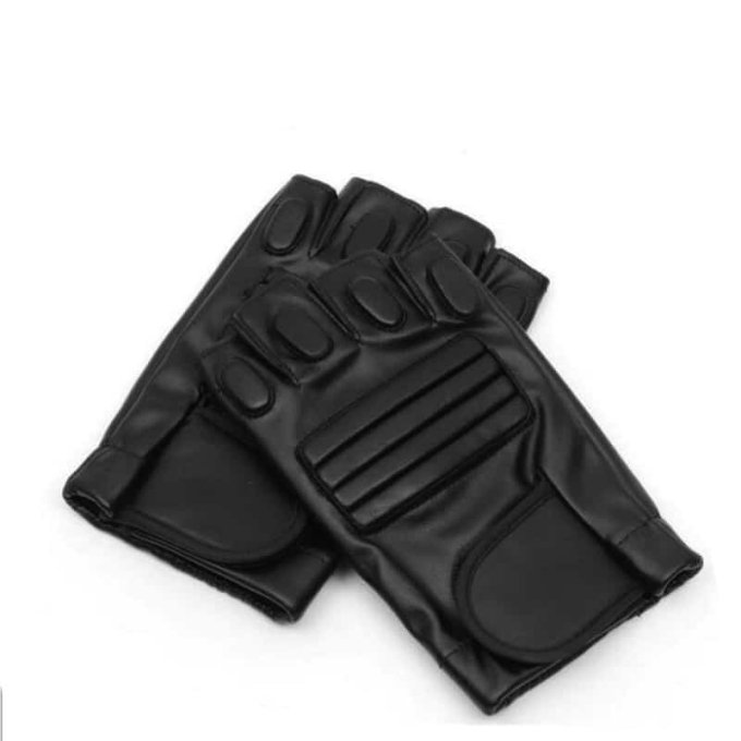 Guantes tácticos sin dedos de cuero Scout - Imagen 2