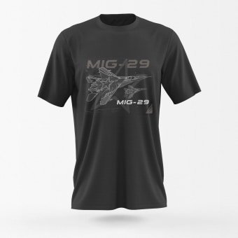mig 29 tshirt Black