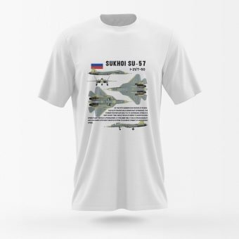 sukhoi tshirt White