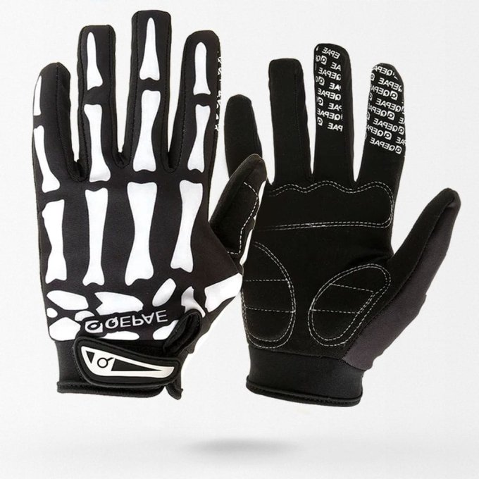 Guantes tácticos con diseño esqueleto