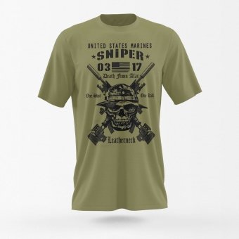 Camiseta de francotirador USMC