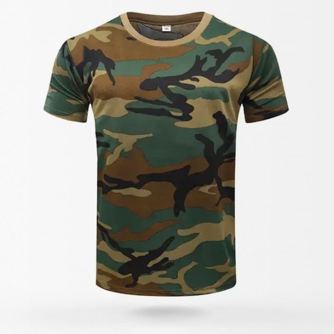 Camisetas de camuflaje táctico