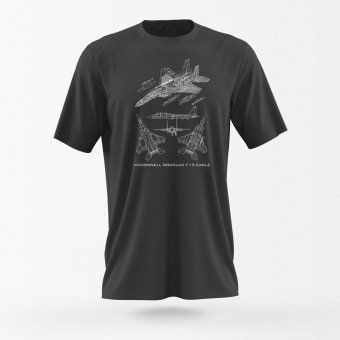 Camiseta militar F-15 Eagle