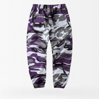 Pantalón jogger camuflaje morado Basis