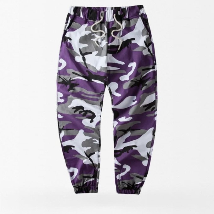 Pantalón jogger camuflaje morado Basis - Imagen 2