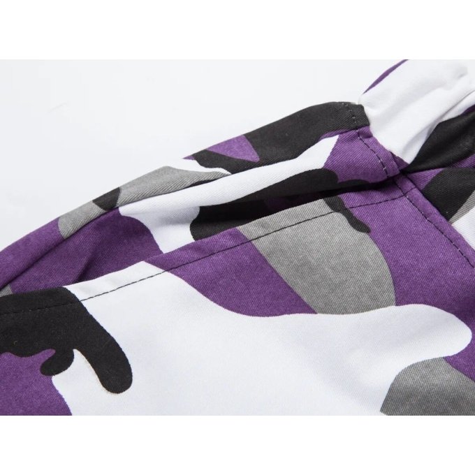 Pantalón jogger camuflaje morado Basis - Imagen 3