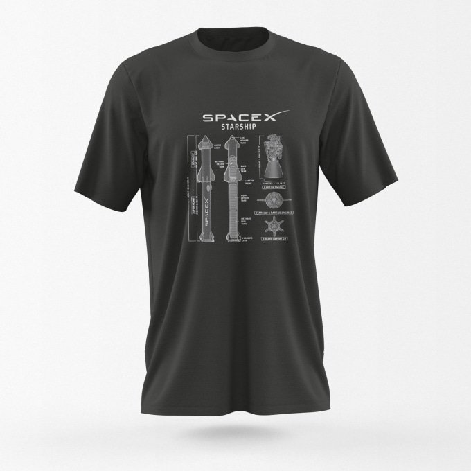 Camiseta SpaceX Starship