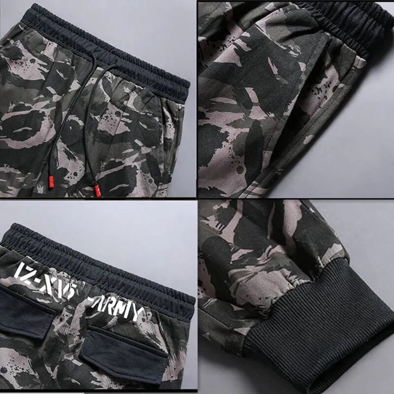 Pantalones cargo camuflaje streetwear - Imagen 4