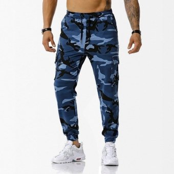 Pantalón de chándal camuflaje azul Street